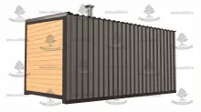 Баня Скандинавия 5х2.4м (каркасная)