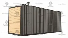Баня Скандинавия 6х2.4м (каркасная)